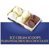 Scoops Plain-Choco-Pistachio